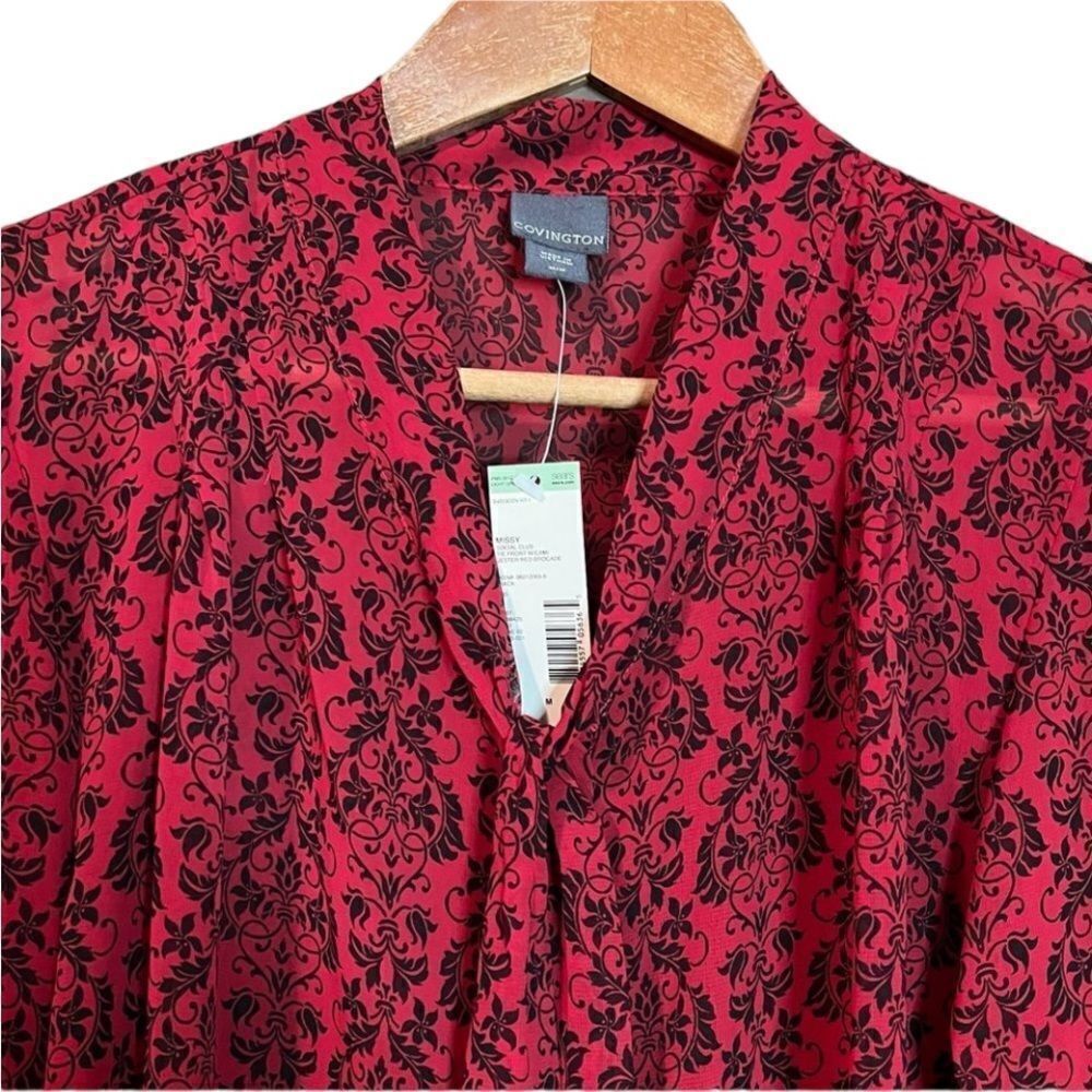NWT! Covington patterned blouse - Picture 2 of 11